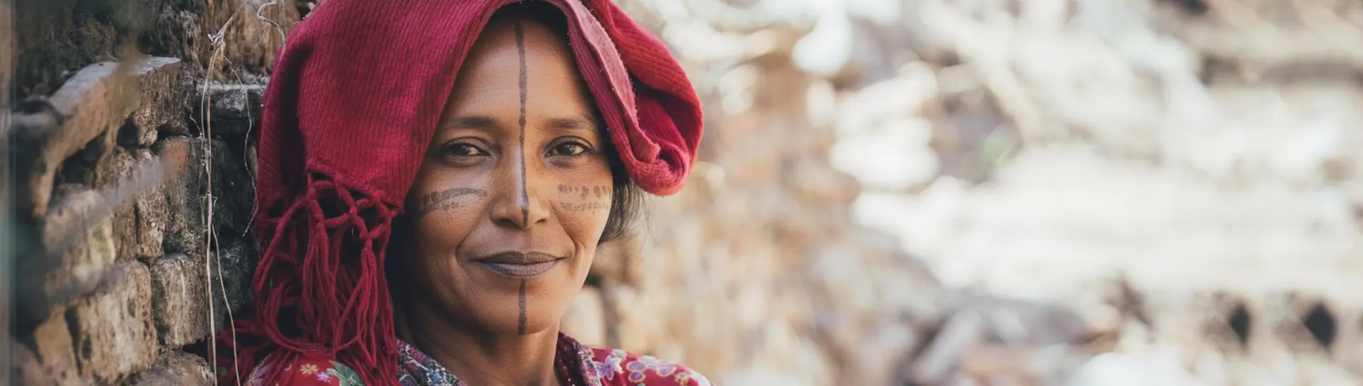 An African woman from the northern part of Nigeria. She looks like a Fulani.